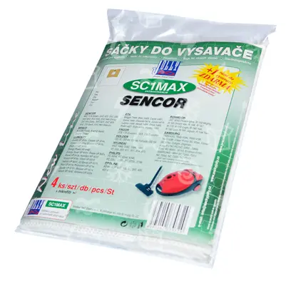 sáčky z mikrovlákna JOLLY SC1 MAX, Sencor, Hundai, ETA, balení 4ks + vůně